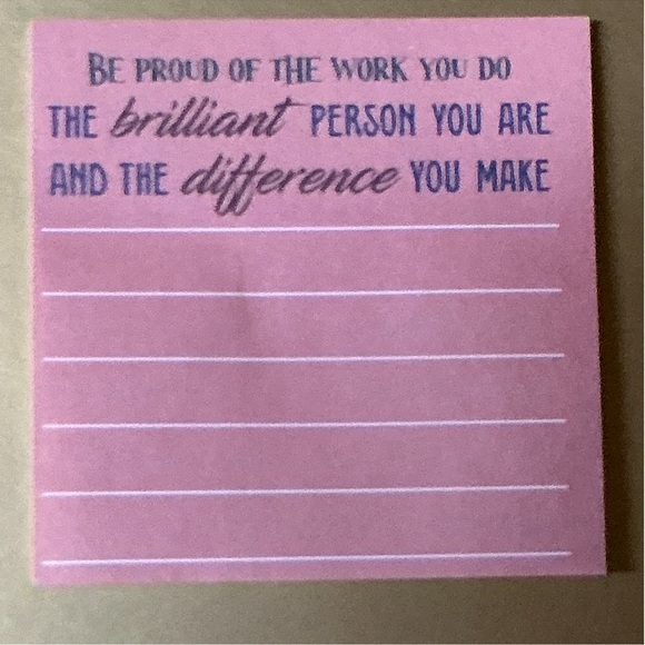 Inspirational Pink Sticky Notes - Picture 8 of 8
